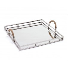 Breakwater Bay Chunn Square Polished Nickel Squire Tray BKWT7378